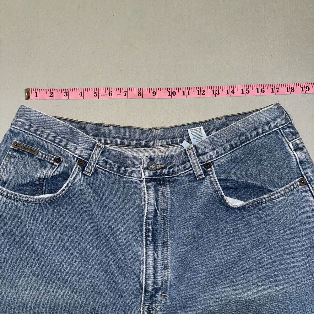 Calvin Klein Jeans Shorts 38 Men's Blue Denim 100% Cotton 5-Pockets Mid-Rise - Picture 7 of 9